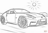 Nissan Coloring 370z Pages Sports Printable Drawing Cars Choose Board Categories sketch template