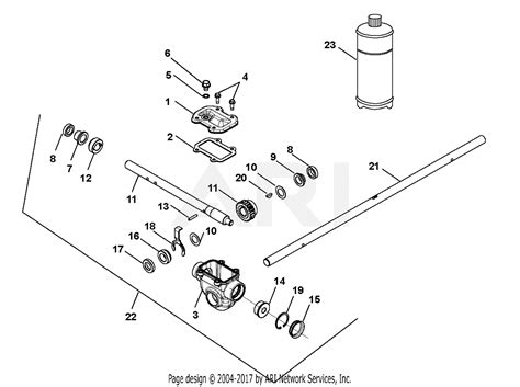 ariens   sno tek  parts diagram  gear case  impeller