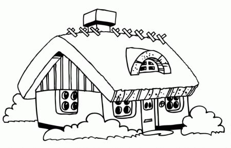 printable coloring page building architecture houses coloring