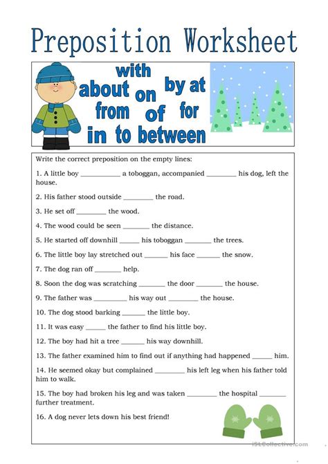 preposition worksheet english esl worksheets  distance learning
