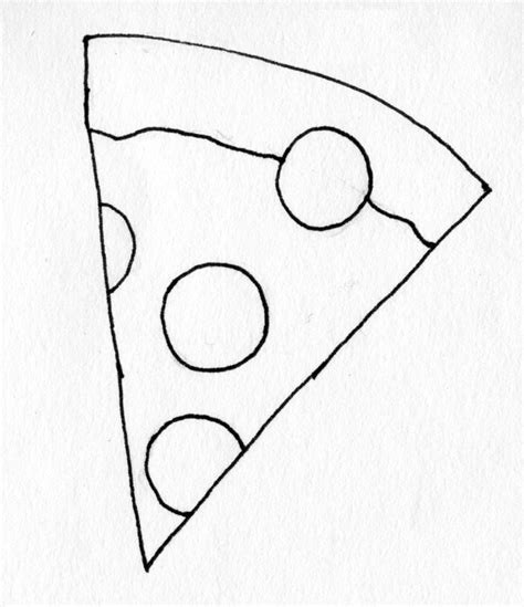 coloring page pizza slice  blackcatstitchcrafts  etsy coloring