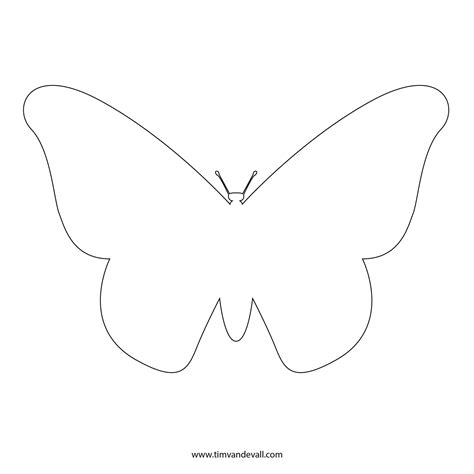 butterfly stencil monarch butterfly outline  silhouette