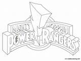 Power Rangers Morphin Mighty Coloring Pages Logo Printable Color Adults Kids sketch template