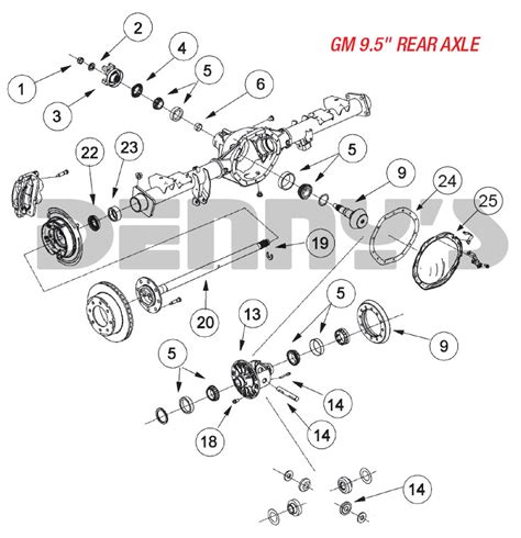 chevy  gm   light truck rear  differential  axle parts