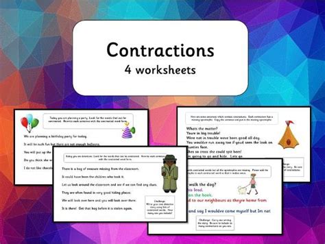 fun with contractions worksheet contraction worksheet contractions