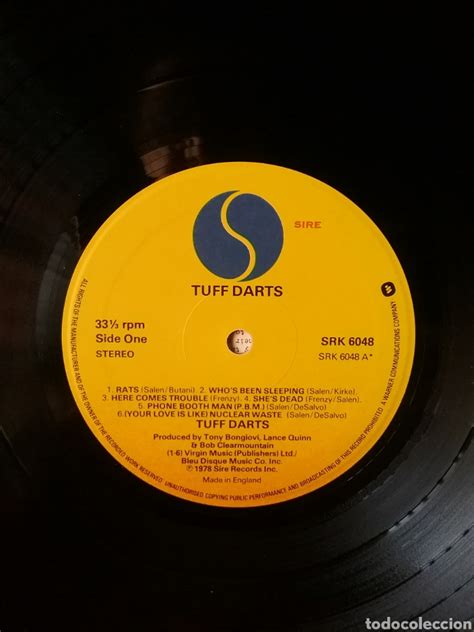tuff darts original  edicion sire records  comprar discos lp vinilos de pop rock