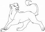 Lioness Coloring Pages Cheetah Drawing Lion King Lineart Anime Printable Disney Drawings Getdrawings Popular Coloringtop Books 639px 44kb sketch template