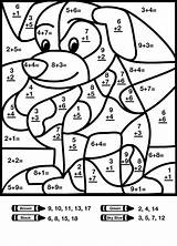 Multiplication Sumas Luego Instrucciones Realiza Colorea sketch template