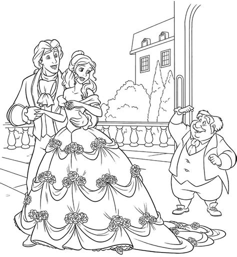 beauty   beast coloring pages forcoloringpagescom coloring home