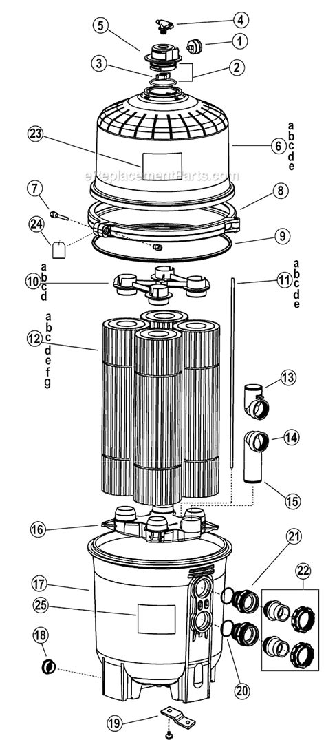 hayward swimclear parts list  diagram  ereplacementpartscom