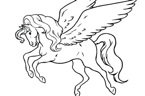 flying horse coloring pages  getcoloringscom  printable