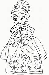 Sofia Coloring Pages First Colouring Popular sketch template