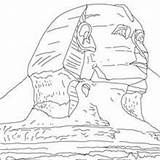 Sphinx Coloring Pages Giza Egypt Hellokids Monuments Ancient Kids Abu Simbel Temple sketch template