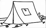 Tent Coloring Camping Completely Constructed Camp Tn Yellow Wecoloringpage sketch template
