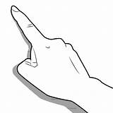 Pointing Clipart Hand Cliparts Finger Library sketch template