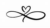 Unendlichkeitszeichen Herz Zeichen Unendlichkeit Symbole Grafiken Weißem Isoliert Schild Valentinstag Postkarte Liebes sketch template
