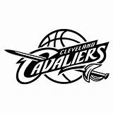 Cavaliers Coloring Pages Cleveland Cavs Logo Getcolorings Getdrawings Window Wall sketch template