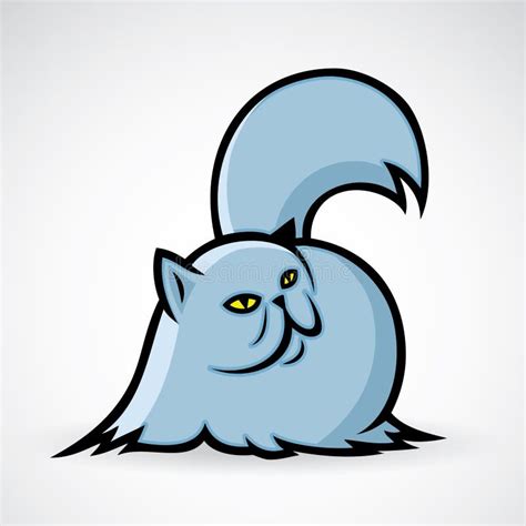persian cat stock vector illustration of feline coon 32566317