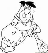 Flintstones Coloring Pages Fred Printable Getcolorings Color sketch template