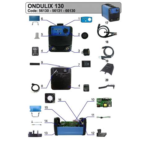 awelco spare parts  inverter welding ondulix