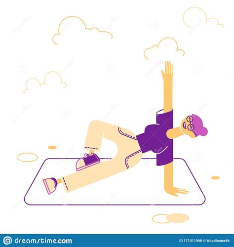 Woman Doing Stretching Or Yoga Exercises On Mat Fitness Sport And