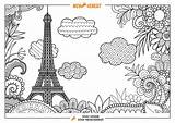 Coloring Tower sketch template