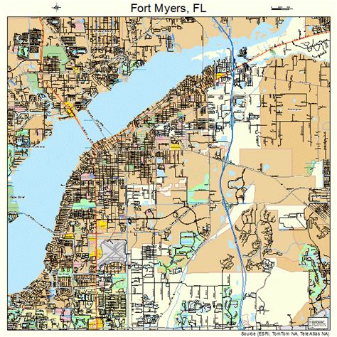 fort myers florida street map