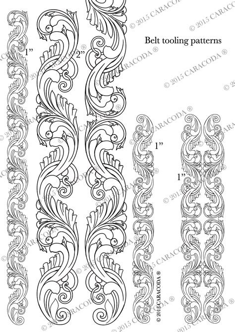 printable tooled leather patterns