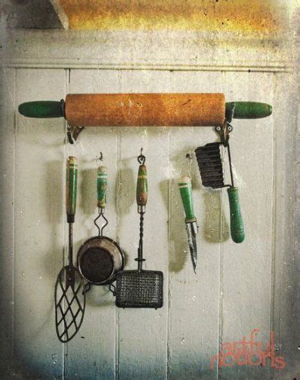 kitchen utensils vintage display  ideas   antique kitchen