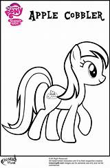 Coloring Pages Mlp Pony Little Apple Family Colouring Cobbler Color Sheets Girls Rarity Doodle Numbers Party Kids sketch template