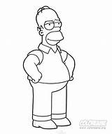 Simpson Homer Coloring Pages Christmas Template sketch template