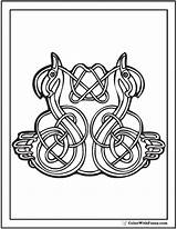 Celtic Animals Coloring Knot Colorwithfuzzy sketch template