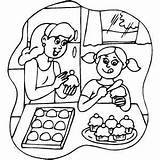 Baking Coloring Pages Getcolorings Yummy sketch template