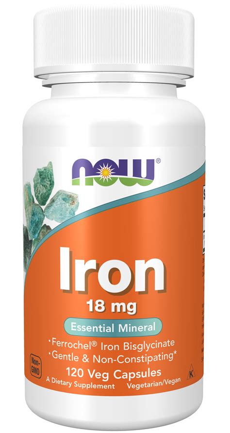 supplements iron  mg  constipating essential mineral