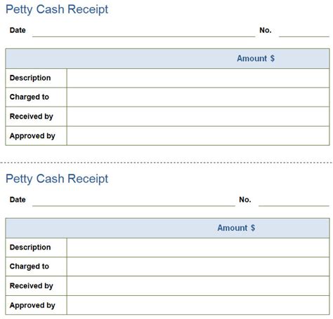 petty cash receipt  petty cash receipt template  templates