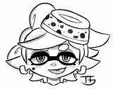 Splatoon Coloring Pages Marie Sisters Octoling Squid Sheets Template Xcolorings Printable sketch template