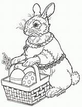 Coloring Easter Pages Book Hoppi Spring Bunny Rabbit Kids Eggs Brett Hat Jan Cards Janbrett Colorful Egg Etc Color Adult sketch template