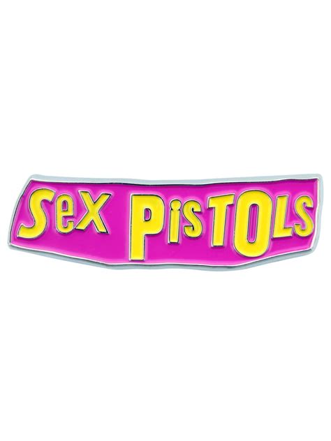 sex pistols logo metal pin badge buy online at