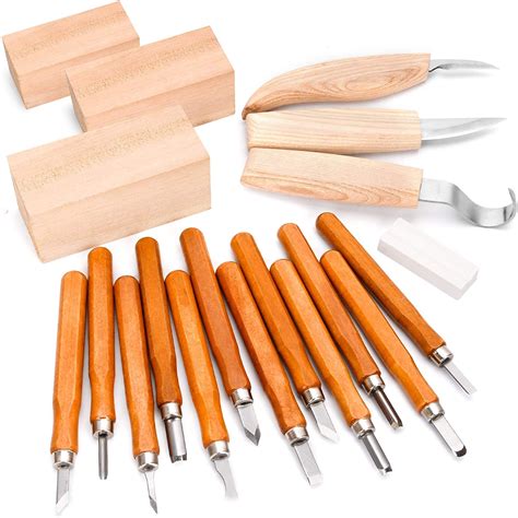 pcs wood carving kit tools knife whittling set  perfect gift