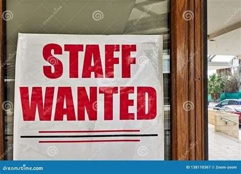 staff wanted poster stock image image  stuff wanted
