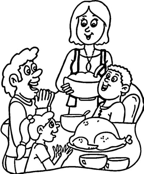 thanksgiving day coloring pages  childrens printable