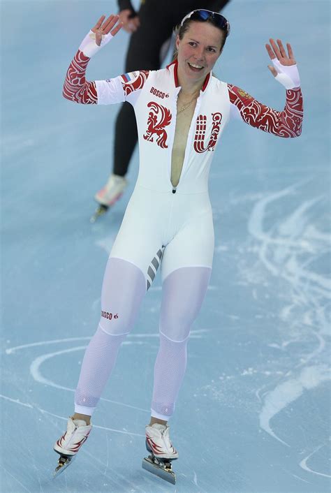 Russian Speed Skater Forgets Shes Naked Under Her Suit Starts To