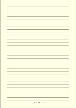 printable lined paper light yellow wide black lines
