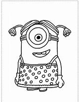 Coloring Pages Minion Popular sketch template