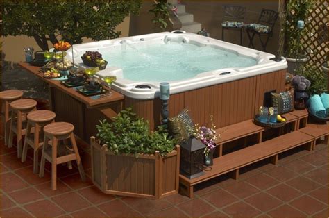 45 Awesome Backyard Whirlpools Ideas For Relaxing Place Hot Tub Patio