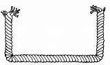 Rope Clipart Lasso Cliparts Library Straight sketch template