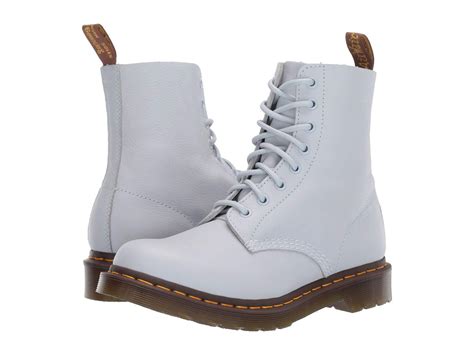 dr martens  pascal virginia pastel yellow womens boots  blue save  lyst