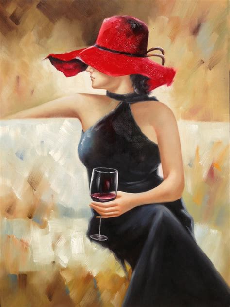 Lady With Wine Glass Framed Wall Art Urban Furniture Outlet