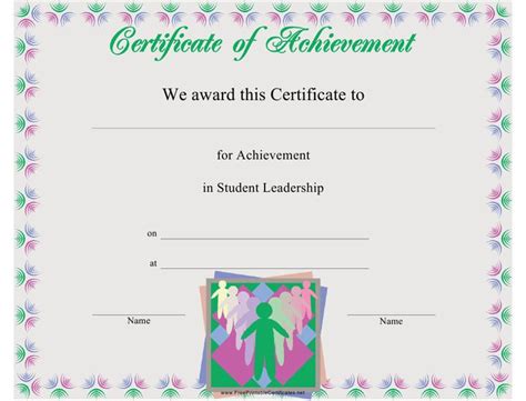 awesome outstanding student leadership certificate template