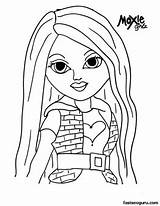 Coloring Pages Girls Moxie Face Printable Avery Print sketch template